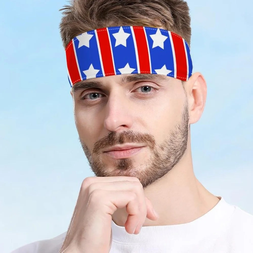 Sports Headband Hair Band Double Layer Wide Milk Fiber Sweatband for Tennis / Fitness / Exercise - MGFD-023 - 2