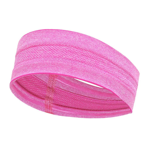 Moisture Wicking Headband for Running  /  Yoga  /  Fitness Non Slip Quick Dry Sports Sweatband - Rose - 1