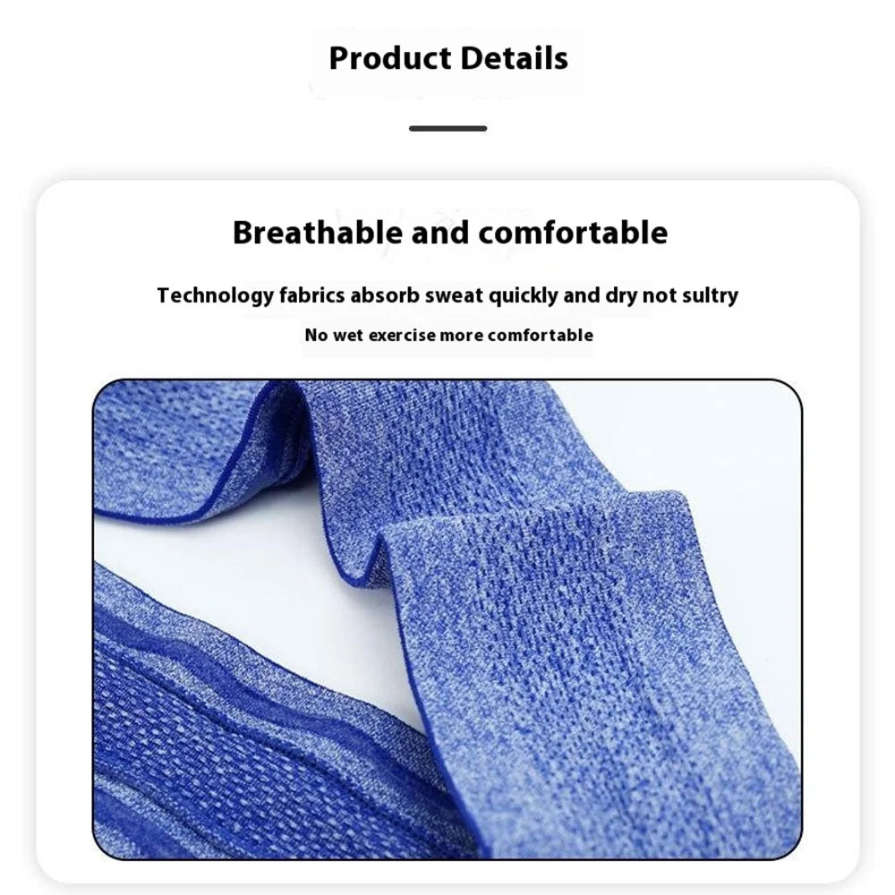 Moisture Wicking Headband for Running  /  Yoga  /  Fitness Non Slip Quick Dry Sports Sweatband - Rose - 3