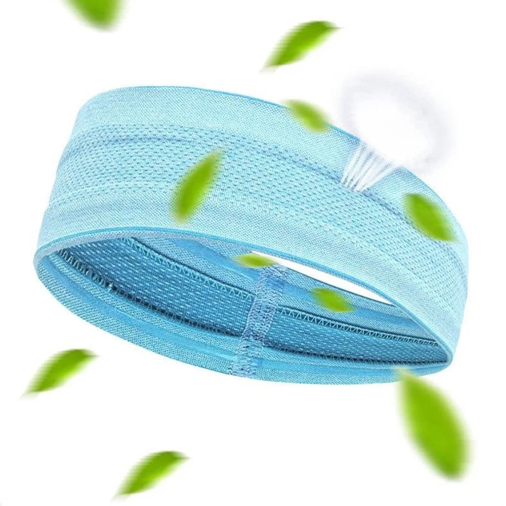Moisture Wicking Headband for Running  /  Yoga  /  Fitness Non Slip Quick Dry Sports Sweatband - Rose - 6