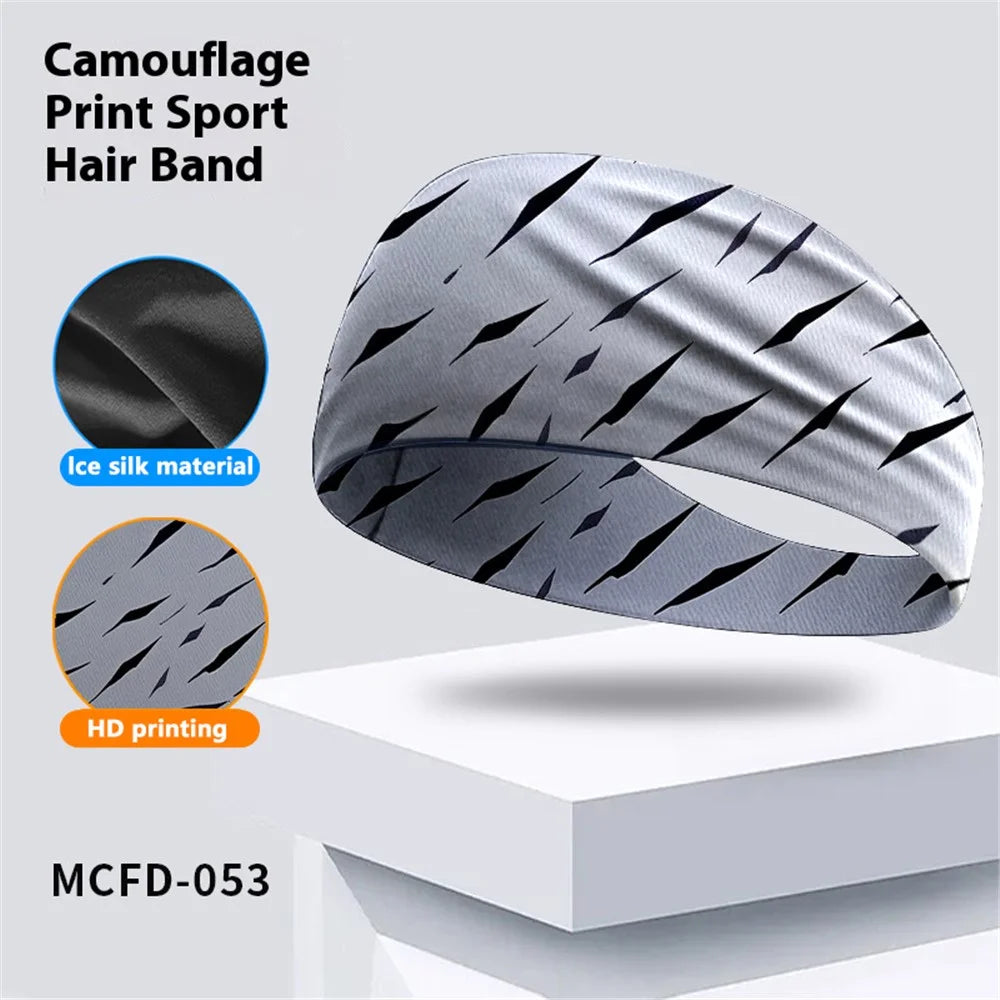 Sweat Wicking Sports Headband for Cycling Yoga Running Breathable Milk Silk Wide Sweatband - MCFD-053 - 2