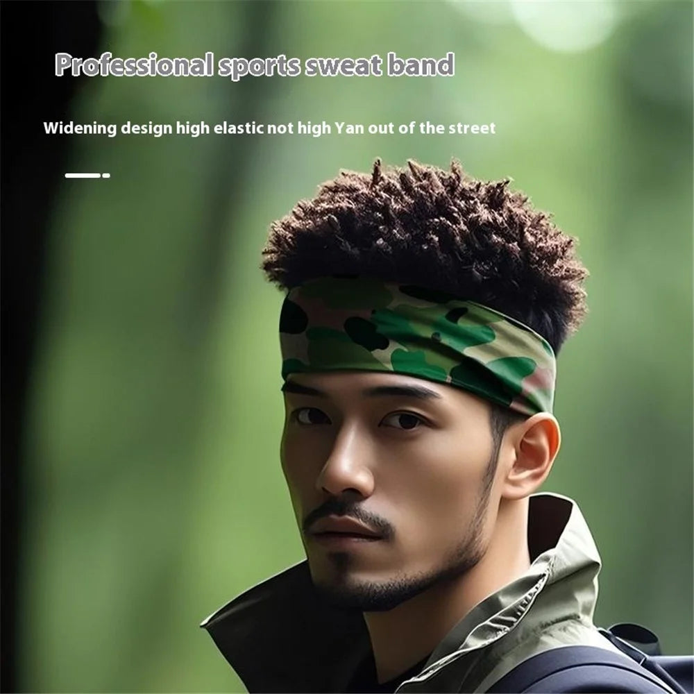 Sweat Wicking Sports Headband for Cycling Yoga Running Breathable Milk Silk Wide Sweatband - MCFD-053 - 3