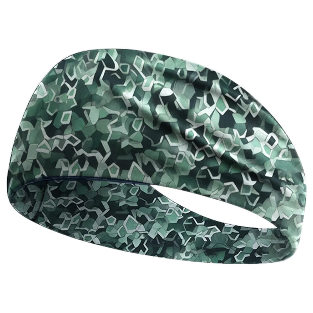 Cycling Breathable Sweatband Wide Sports Headband Milk Silk Sweat Wicking Yoga Hair Band - MCFD-079 - 1