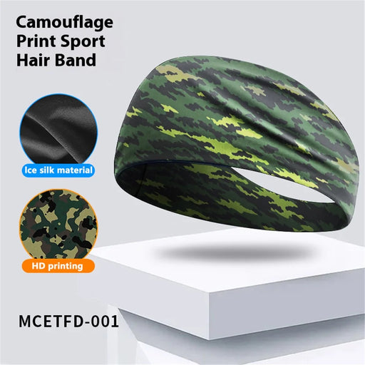 Camouflage Print Headband for Kids Breathable Sports Sweatband Children Basketball Running Hair Band - MCETFD-001 - 2