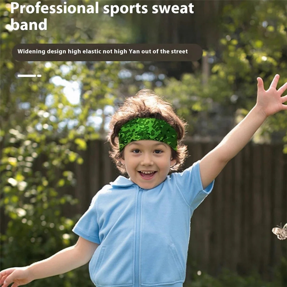 Children's Basketball Headband Breathable Sports Sweatband Running Cooling Ice Silk Headband - MCETFD-027 - 4