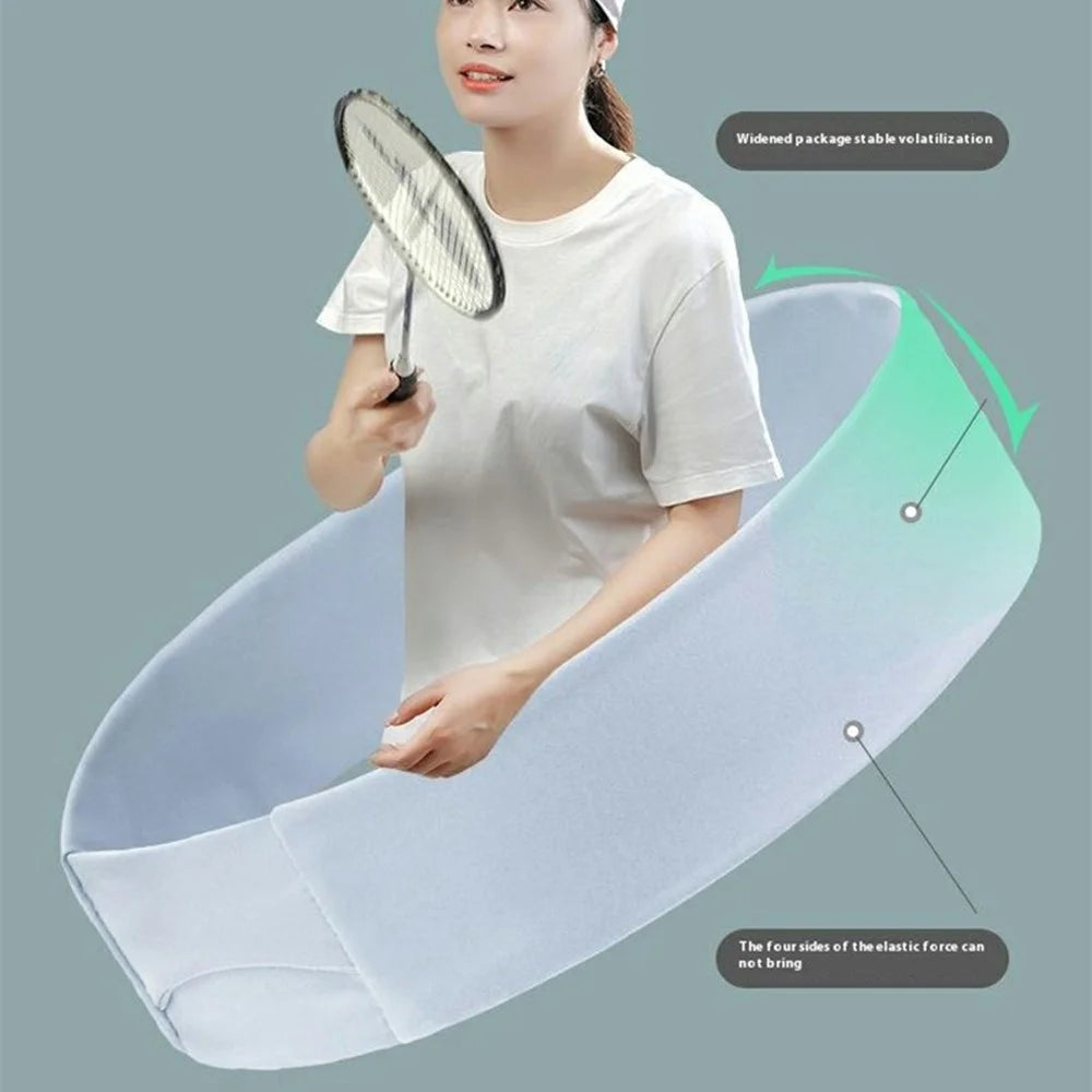 SK026 Unisex Sports Headband Cycling Basketball Running Fitness Yoga Moisture Wicking Elastic Hair Band - Baby Blue - 2
