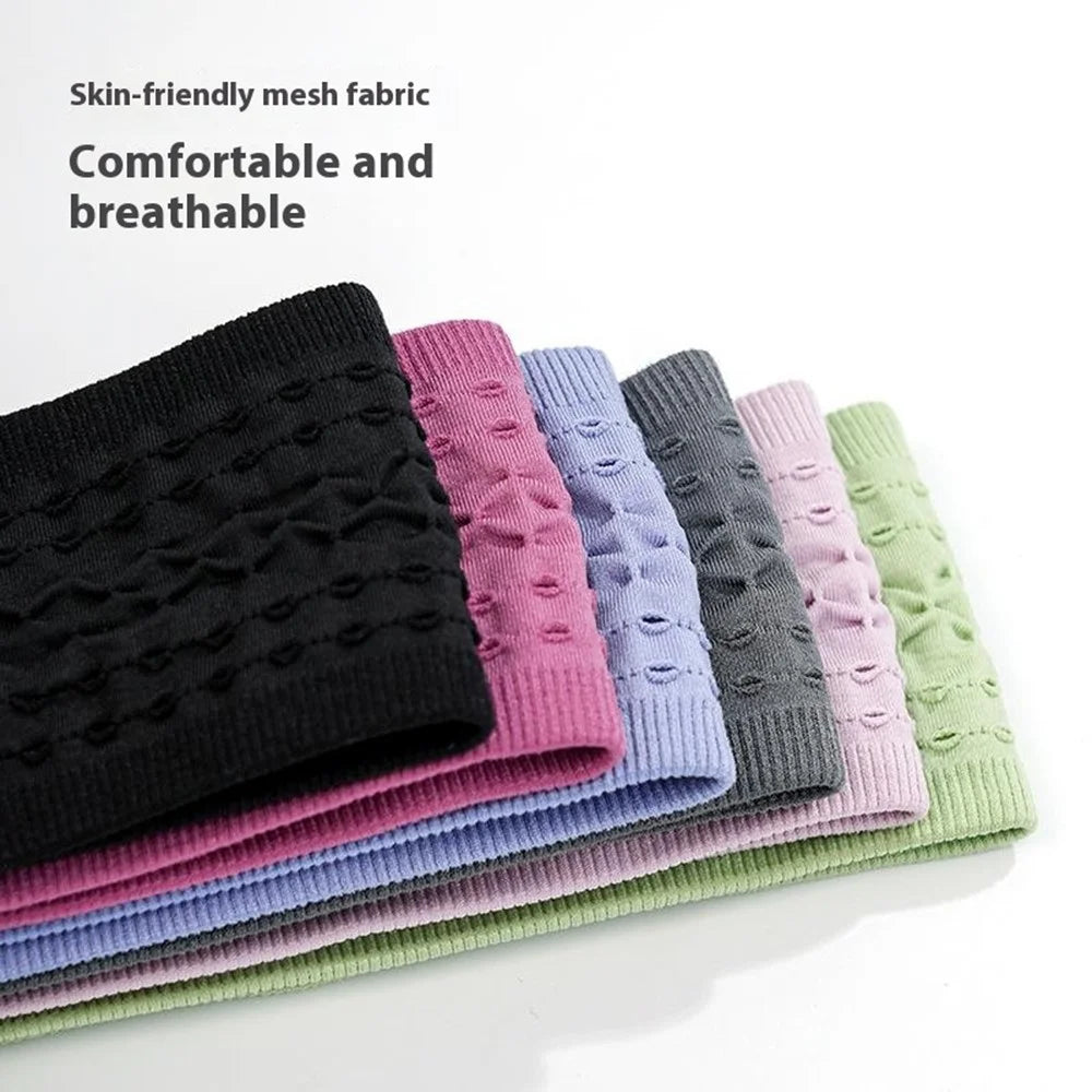 SK025 Sports Headband Yoga Running Basketball Cycling Sweat Wicking Quick Dry Hairband - Grey - 7