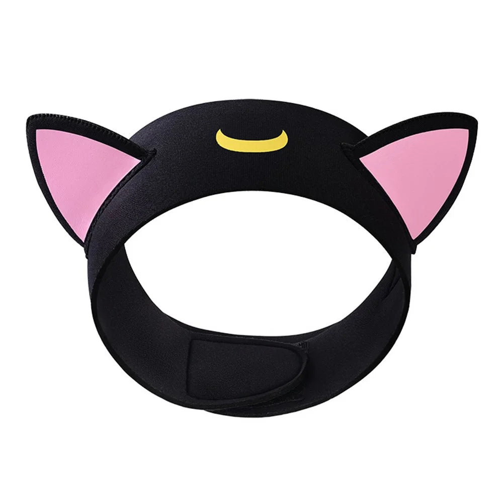 GOLOVEJOY XTJ161 Cat Ear Swimming Headband Women Neoprene Quick Dry Sports Hair Band - 1