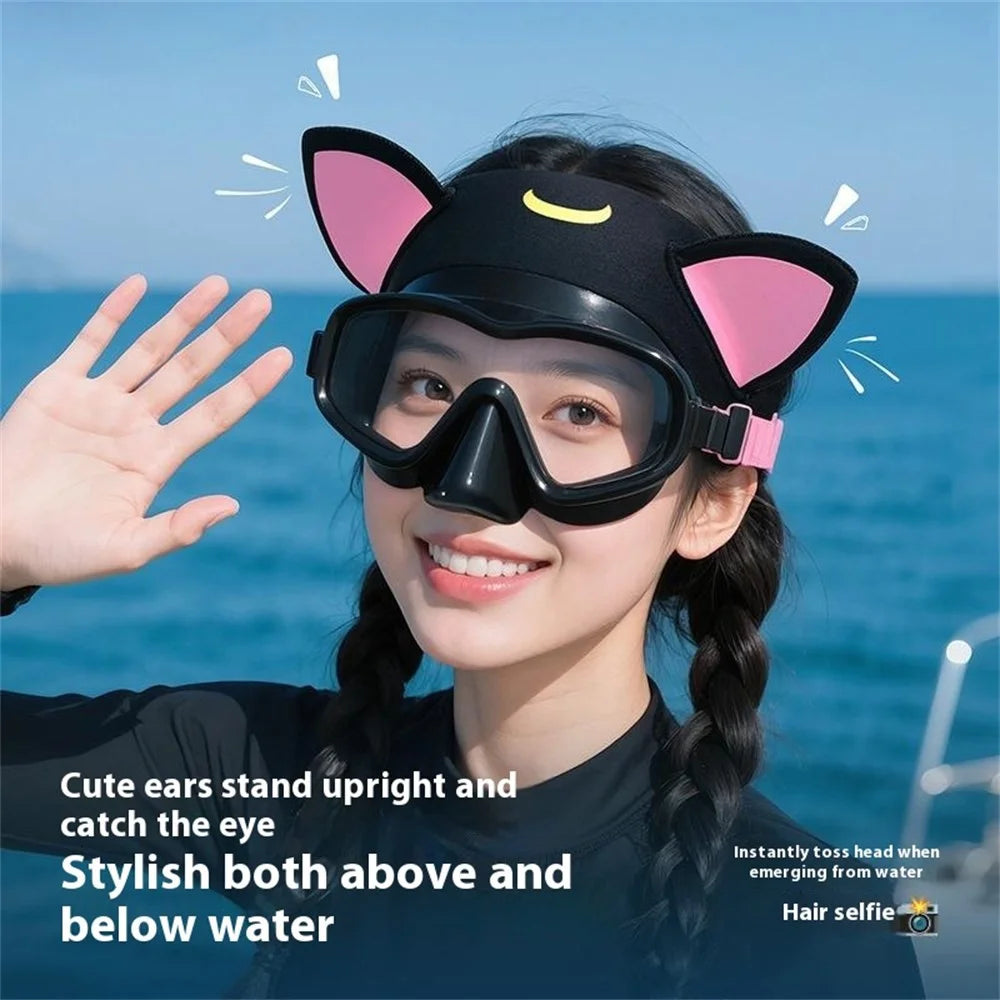 GOLOVEJOY XTJ161 Cat Ear Swimming Headband Women Neoprene Quick Dry Sports Hair Band - 4