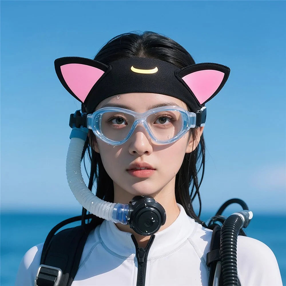 GOLOVEJOY XTJ161 Cat Ear Swimming Headband Women Neoprene Quick Dry Sports Hair Band - 5