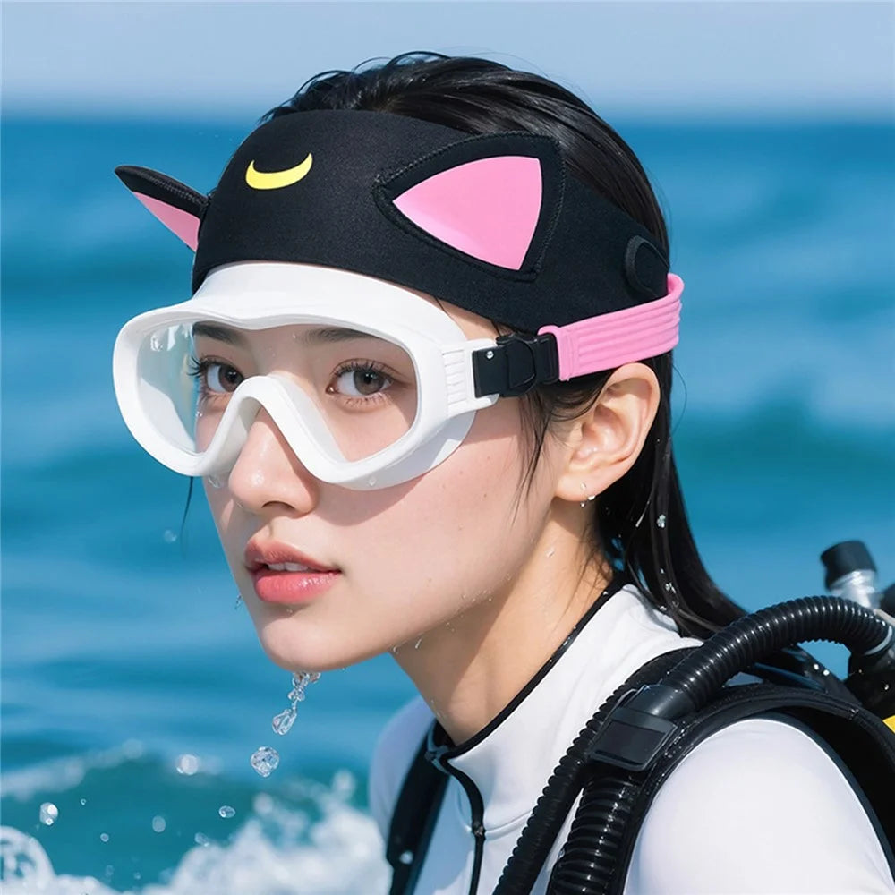 GOLOVEJOY XTJ161 Cat Ear Swimming Headband Women Neoprene Quick Dry Sports Hair Band - 6