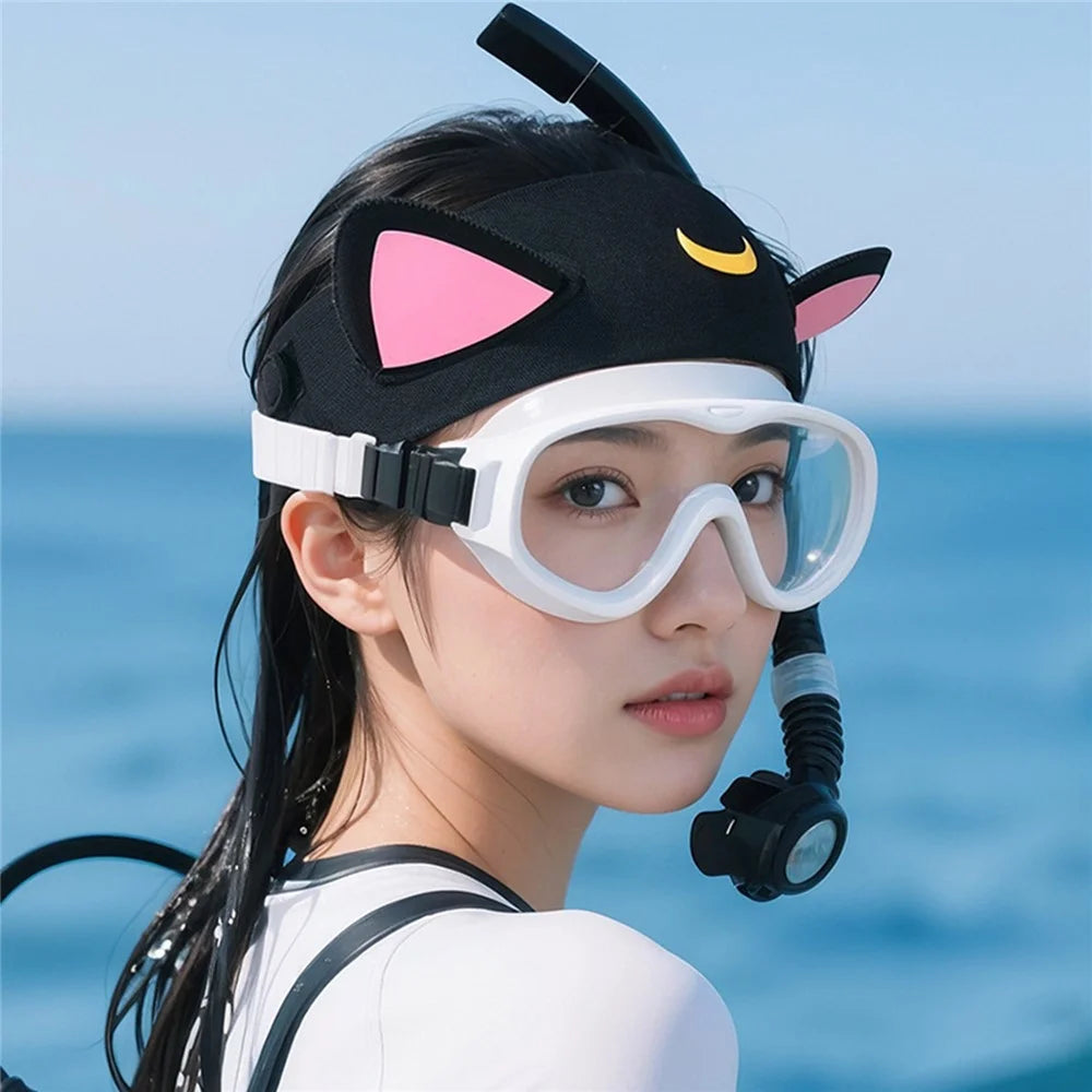 GOLOVEJOY XTJ161 Cat Ear Swimming Headband Women Neoprene Quick Dry Sports Hair Band - 7