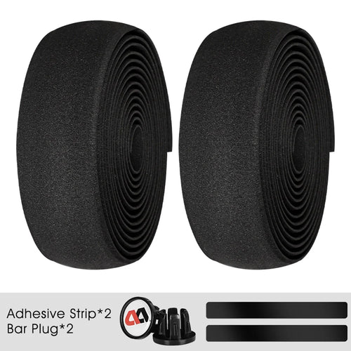 WEST BIKING EVA Foam Self-Adhesive Bike Handlebar Tape Cycling Handle Bar Wraps Tape - Black - 1
