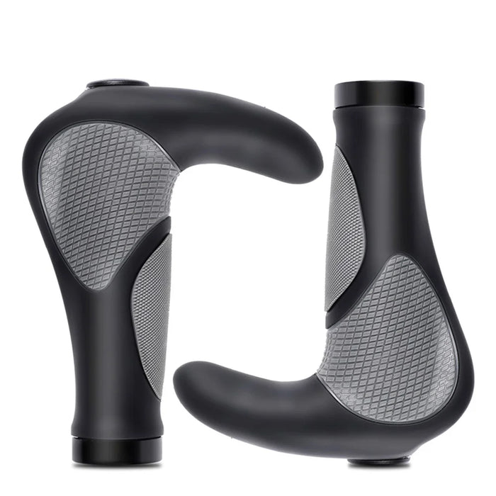 WEST BIKING Mountain Bike Anti-slip Shockproof Horn Shape Handlebar Grip Lock Cover Cycling Accessory - 1