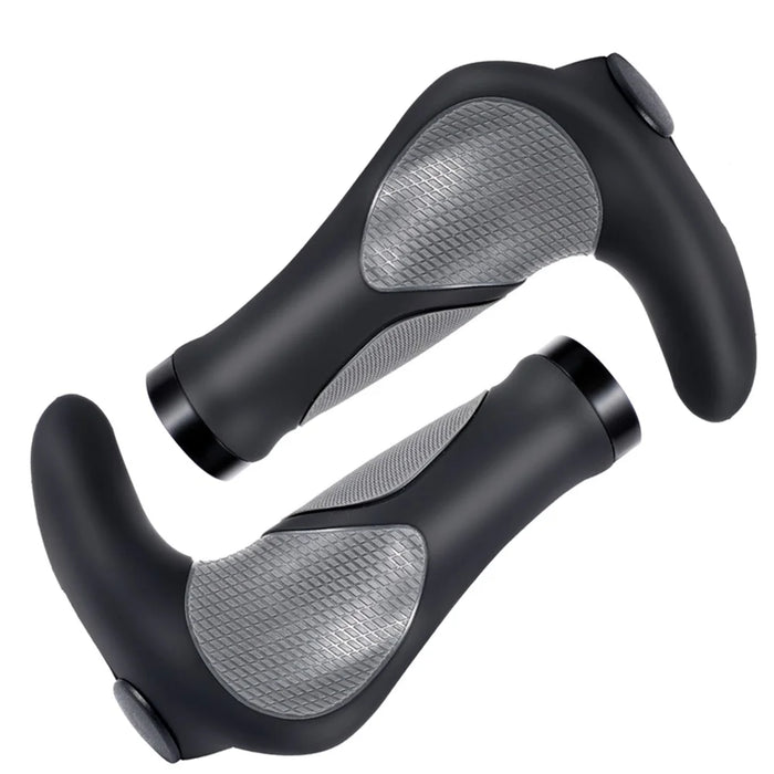 WEST BIKING Mountain Bike Anti-slip Shockproof Horn Shape Handlebar Grip Lock Cover Cycling Accessory - 2