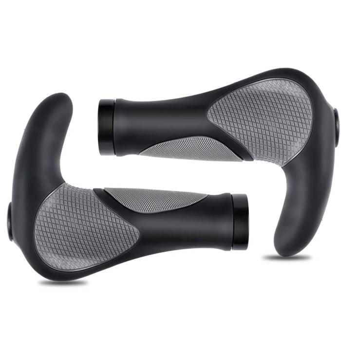 WEST BIKING Mountain Bike Anti-slip Shockproof Horn Shape Handlebar Grip Lock Cover Cycling Accessory - 3