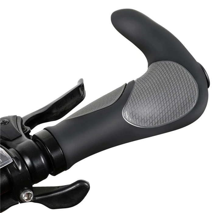 WEST BIKING Mountain Bike Anti-slip Shockproof Horn Shape Handlebar Grip Lock Cover Cycling Accessory - 4