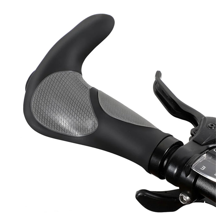 WEST BIKING Mountain Bike Anti-slip Shockproof Horn Shape Handlebar Grip Lock Cover Cycling Accessory - 7