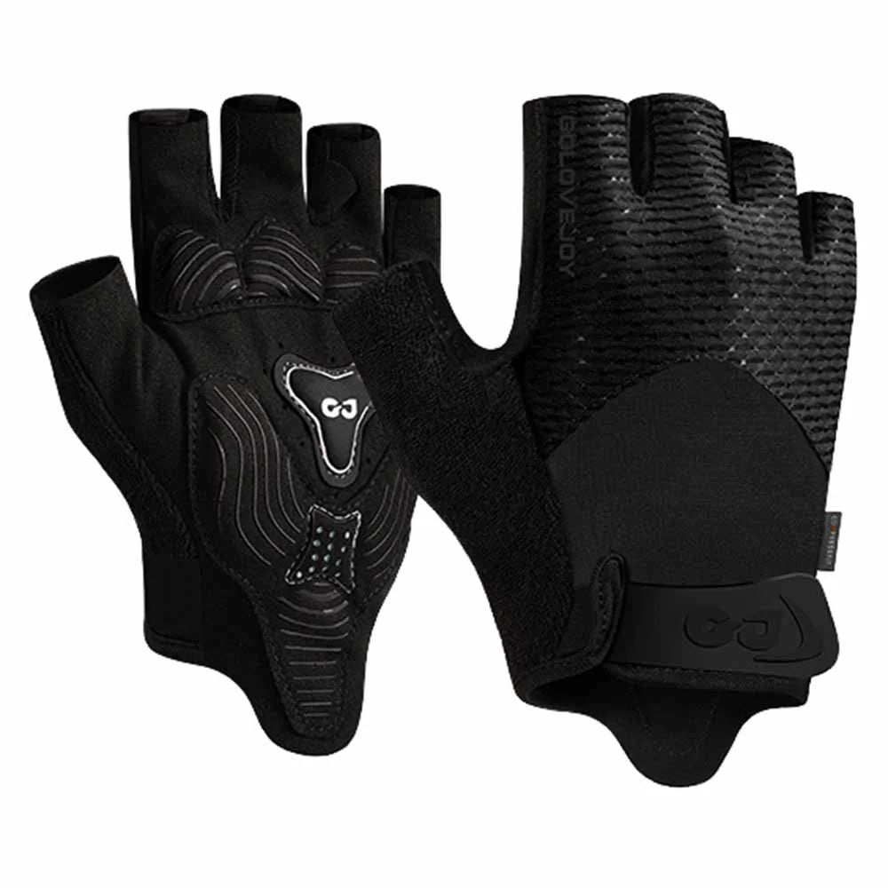 GOLOVEJOY XG78 1 Pair Fitness Men's Gloves Breathable Half Finger Women's Hand Gloves - Black / S - 1