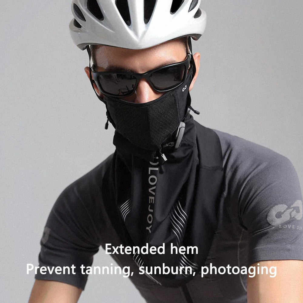 GOLOVEJOY XTJ134 Breathable Nylon Cycling Scarf Cooling Neck Gaiter Cover - Black - 4