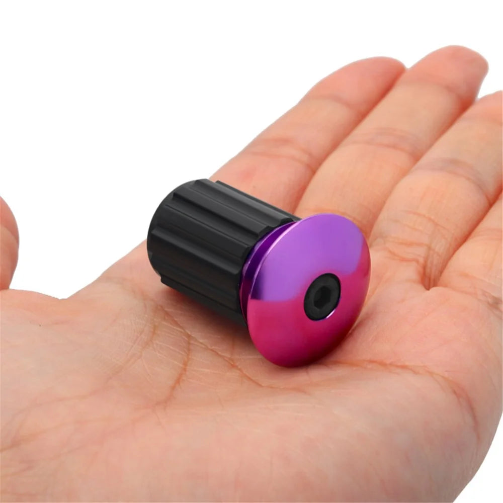 RIDERACE RR9351 2Pcs 18-20mm Handlebar End Plugs Road Bike Handle Bar End Cap Expansion Plugs - Multi-Color - 3