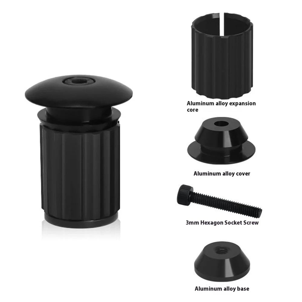 RIDERACE RR9351 2Pcs 18-20mm Handlebar End Plugs Road Bike Handle Bar End Cap Expansion Plugs - Multi-Color - 4