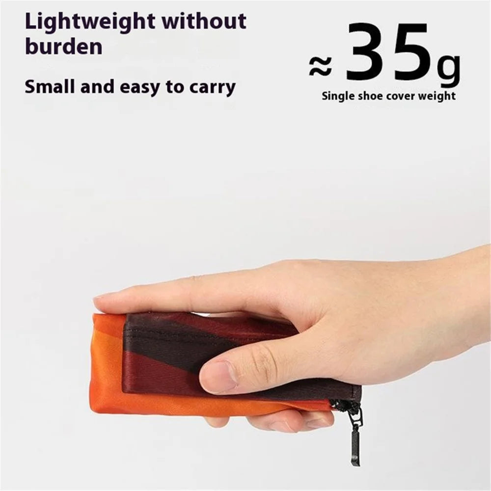 GOLOVEJOY XWZ13 Outdoor Hiking Sand Proof Shoe Cover Protective Gaiters with Back Zipper - Orange S - 6
