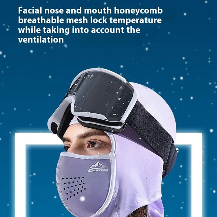 GOLOVEJOY DTJ47 Winter Windproof Magnetic Face Mask Balaclava Headwear Thermal Neck Gaiter - Snow Legend / L - 5