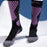 GOLOVEJOY DWZ04 1 Pair Sport Compression Socks Winter Warm High Tube Ski Calf Socks - Black+Purple / Size 35-39 - 2