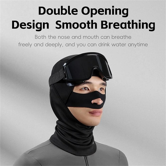 WEST BIKING YP0201433 Winter Windproof Cycling Skiing Headgear Warm Face Neck Cover - Black - 5