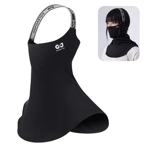 GOLOVEJOY DTJ56 Unisex Winter Outdoor Neck Gaiter Mask Warm Cycling Hiking Skiing Face Cover - Black - 1