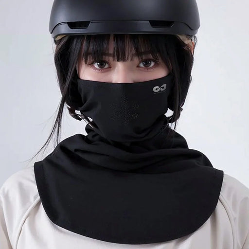 GOLOVEJOY DTJ56 Unisex Winter Outdoor Neck Gaiter Mask Warm Cycling Hiking Skiing Face Cover - Black - 2