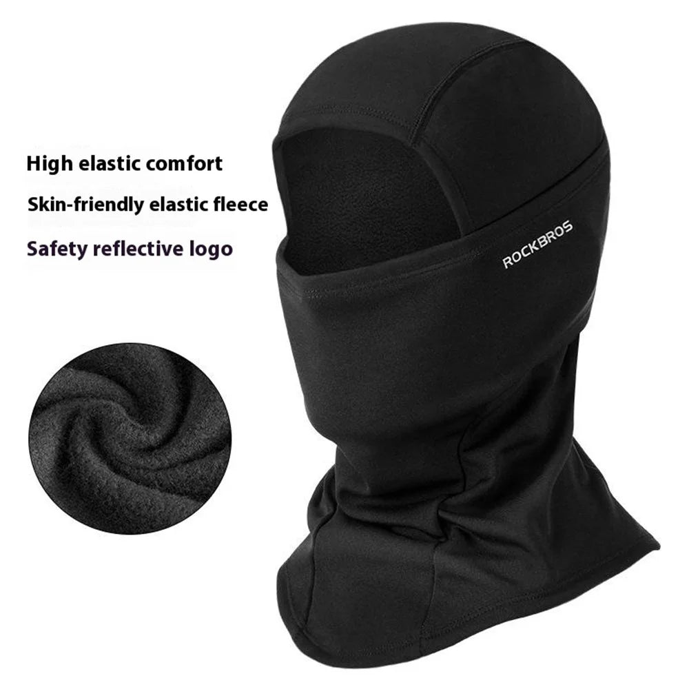 ROCKBROS Outdoor Cycling Windproof Face Mask Winter Thermal Balaclava Helmet Liner Cap - Black - 2