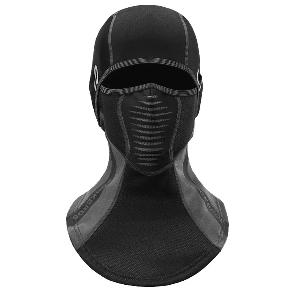 ROCKBROS Winter Windproof Cycling Balaclava Face Mask Neck Warmer for Men Women - LF7913-1 / Black+Grey - 1