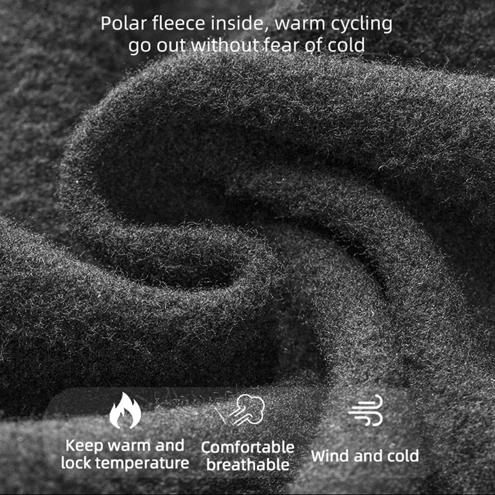ROCKBROS Winter Windproof Cycling Balaclava Face Mask Neck Warmer for Men Women - LF7913-1 / Black+Grey - 4