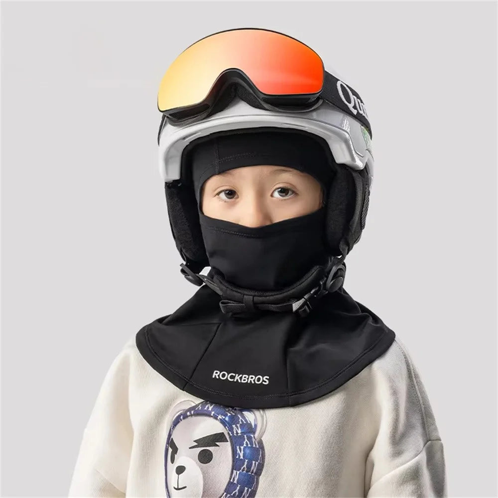 ROCKBROS 13230040 / YPP105 Kids Winter Cycling Skiing Headwear Head Balaclava Warm Face Neck Cover - S - 2
