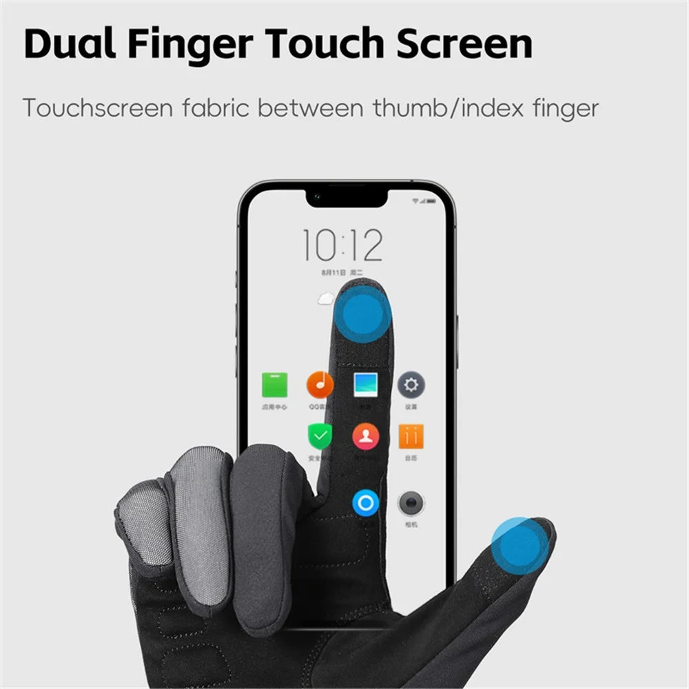 WEST BIKING YP0211262 Shock Absorbing Cycling Gloves Mountain Bike Touch Screen Full Finger Mittens - M - 4