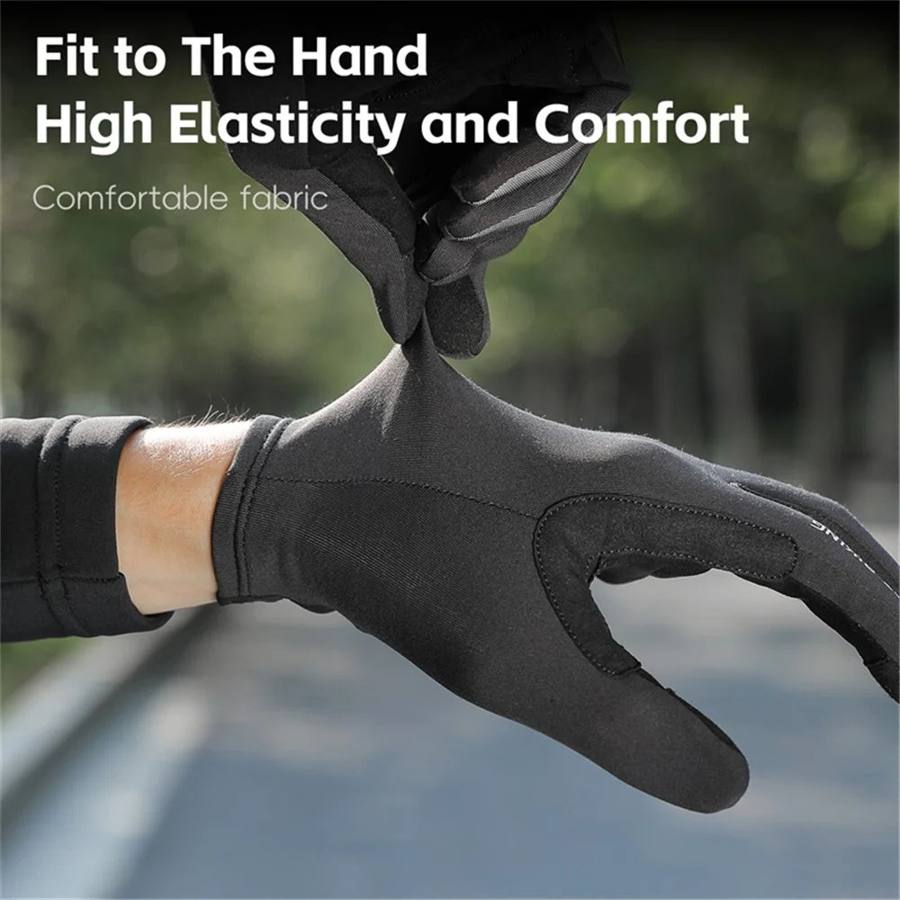 WEST BIKING YP0211262 Shock Absorbing Cycling Gloves Mountain Bike Touch Screen Full Finger Mittens - M - 5