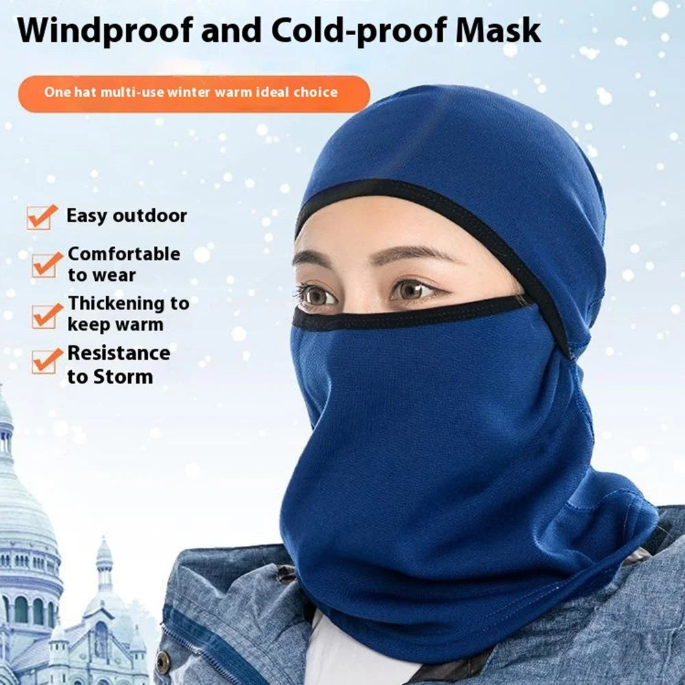 Winter Warm Balaclava Mask Bike Motorcycle Face Neck Cover Windproof Headwear - Sapphire - 3