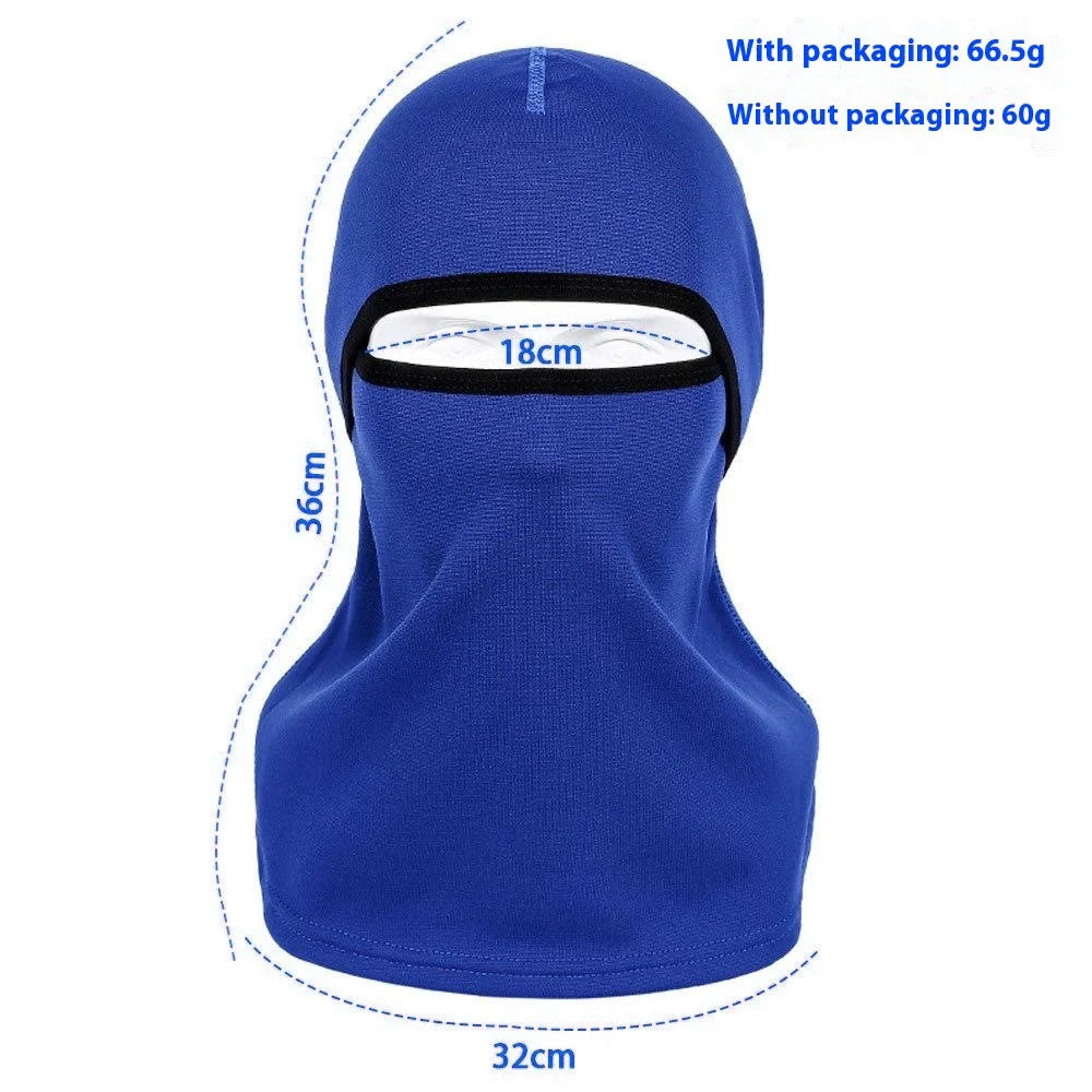Winter Warm Balaclava Mask Bike Motorcycle Face Neck Cover Windproof Headwear - Sapphire - 7