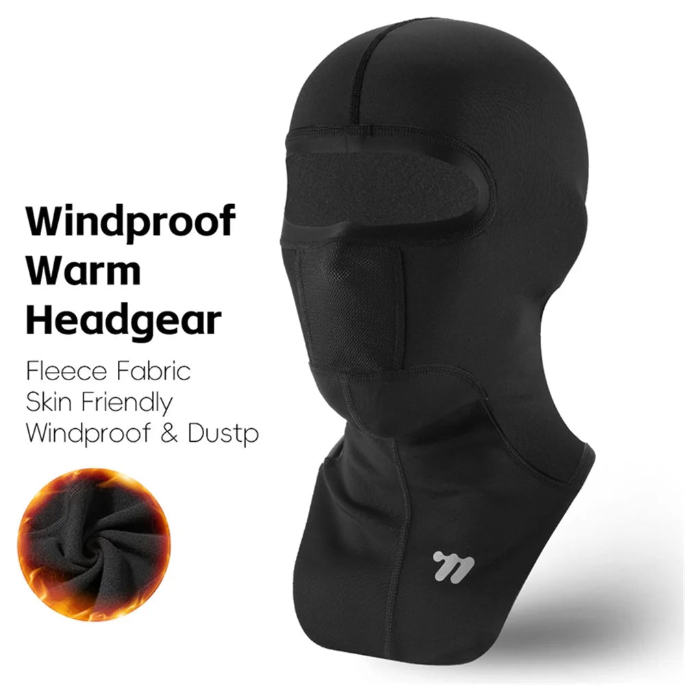 WEST BIKING YP0201440 Winter Cycling Thermal Face Mask Balaclava for Outdoor Sports Neck Warmer - Black - 2