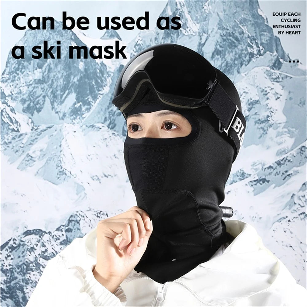 WEST BIKING YP0201440 Winter Cycling Thermal Face Mask Balaclava for Outdoor Sports Neck Warmer - Black - 6