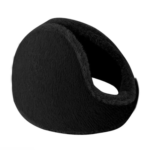 Men Women Winter Warm Earmuff Outdoor Cycling Polar Fleece Windproof Ear Protection Cover - Black - 1