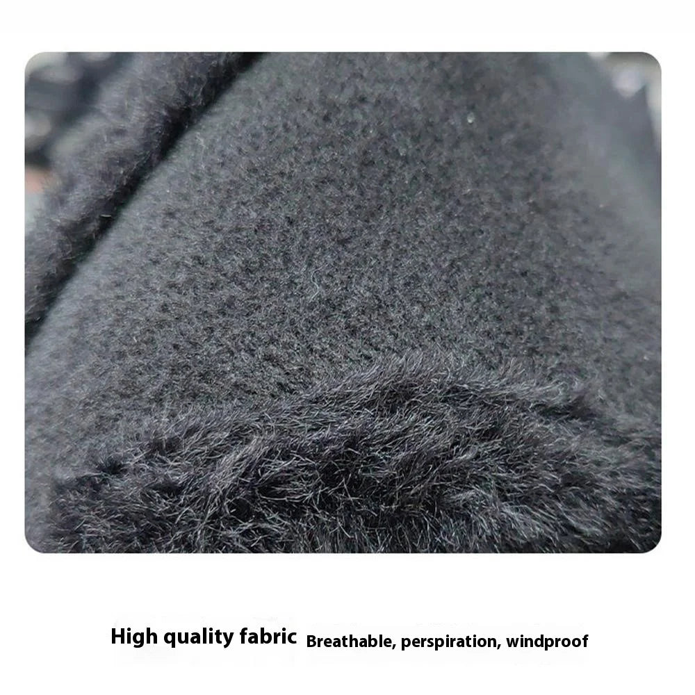 Men Women Winter Warm Earmuff Outdoor Cycling Polar Fleece Windproof Ear Protection Cover - Black - 4