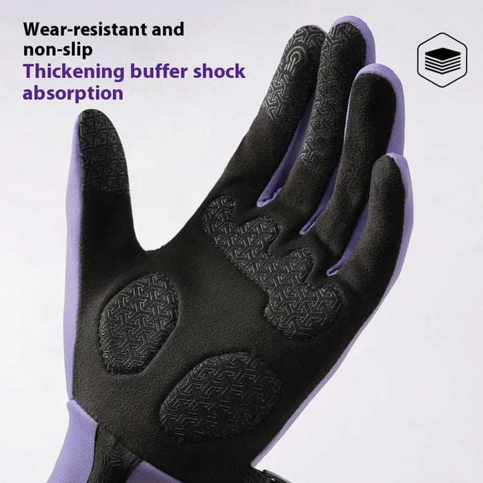 GOLOVEJOY DB74 Winter Outdoor Sports Fleece Lined Gloves Non Slip Touch Screen Mittens Size S - Black - 4