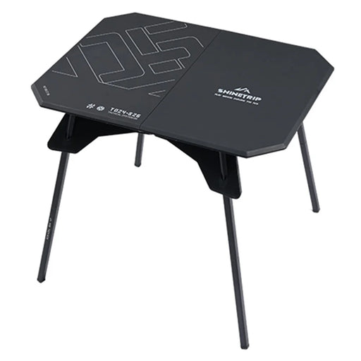 SHINETRIP A512 Outdoor Camping Folding Table Multipurpose Two Heights Portable Desk - Black - 1