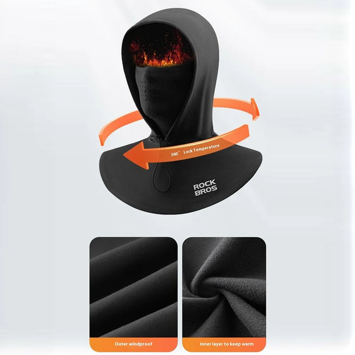 ROCKBROS 13240015 YPP108 Cycling Balaclava Motorcycle Ski Face Mask Double Layer Windproof Warm Neck Cover - 6