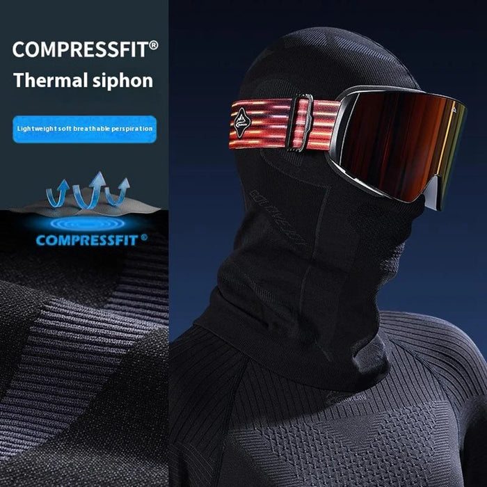 GOLOVEJOY DTJ49 Winter Outdoor Cycling Face Mask Motorcycle Helmet Balaclava Ski Neck Warmer - Black+Grey - 2