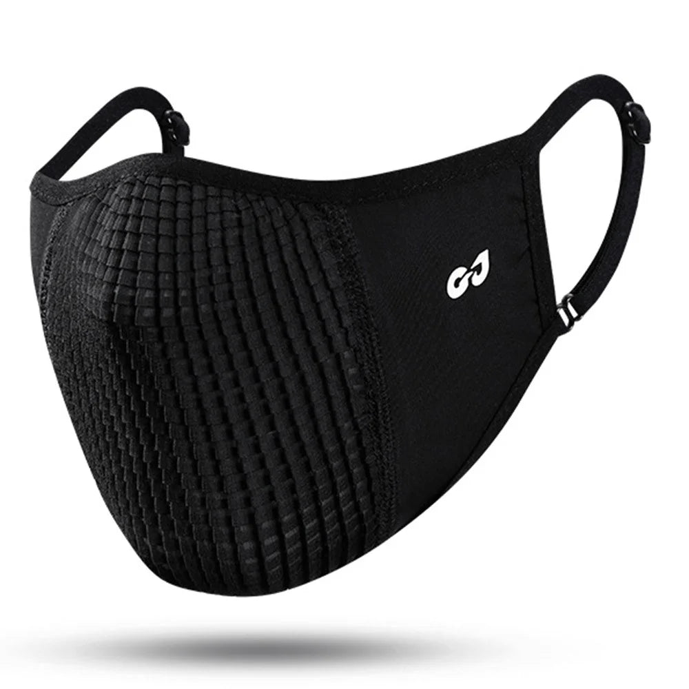 GOLOVEJOY XKZ65 Sun Protection Summer Face Mask Breathable Ice Silk Cycling Mask - Black - 1