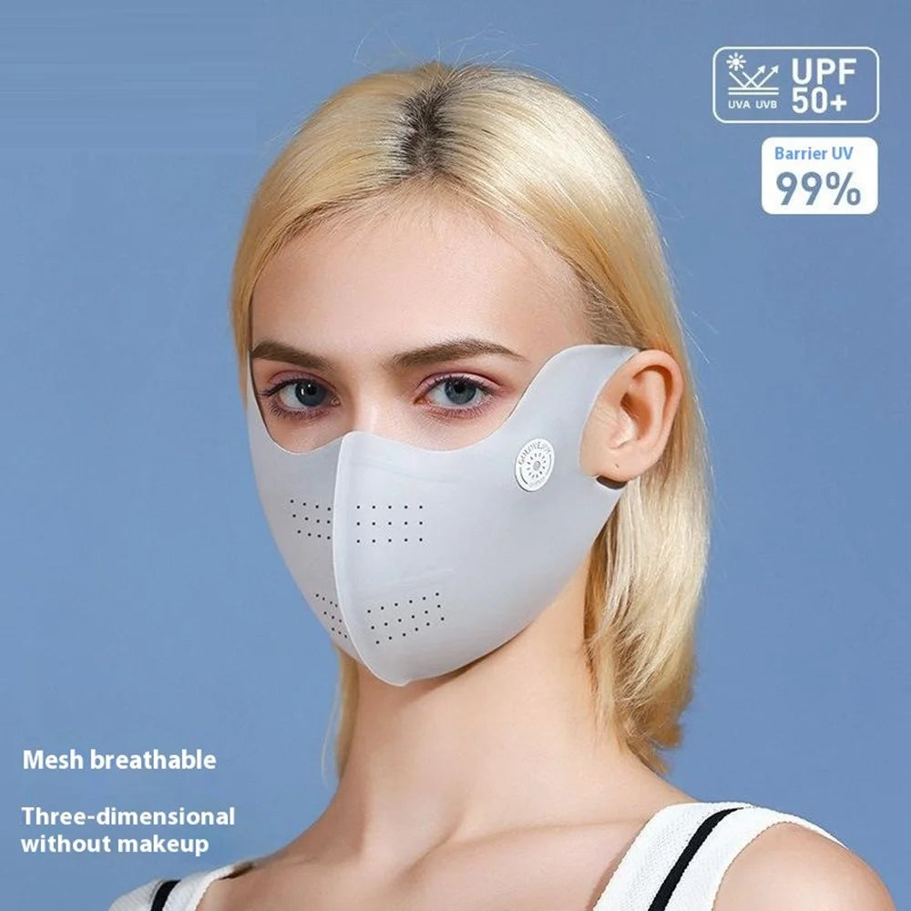 GOLOVEJOY XKZ58 Small Size Breathable Face Mask UV Protection Eye Corner Shield Summer Mask - Black - 5